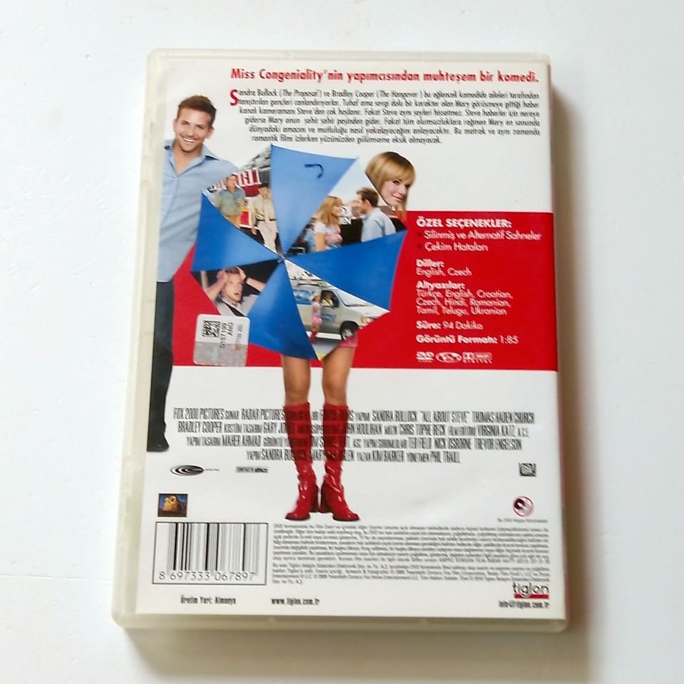 ONUN HAKKINDA HER ŞEY - ALL ABOUT STEVE - SANDRA BULLOCK - THOMAS HADEN CHURCH - BRADLEY COOPER - DVD 2.EL