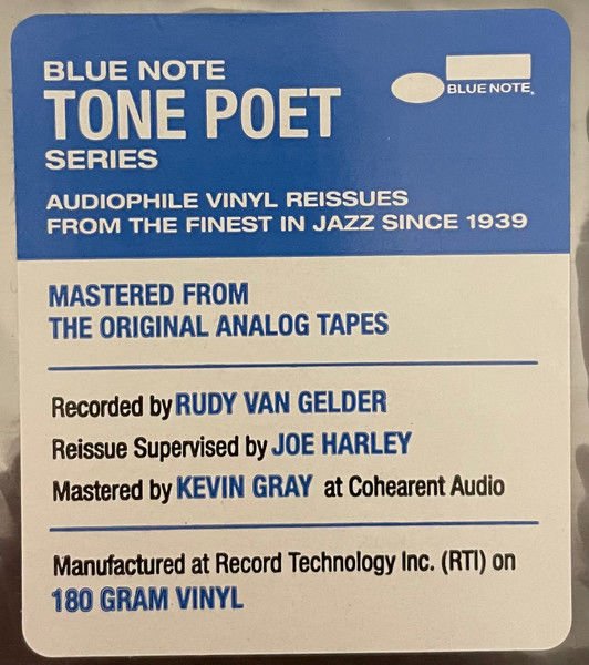 JOHN COLTRANE – BLUE TRAIN (1958) - LP 2022 REISSUE 180GR GATEFOLD TONE POET SERIES SIFIR PLAK