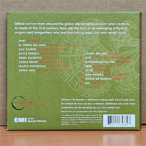 SONGS OF THE SIREN [IRRESISTIBLE VOICES] / FEIST, LILA DOWNS, CARLA BRUNI, AYO, BEBE, SIA, ALICE RUSSELL (2008) - CD 2.EL
