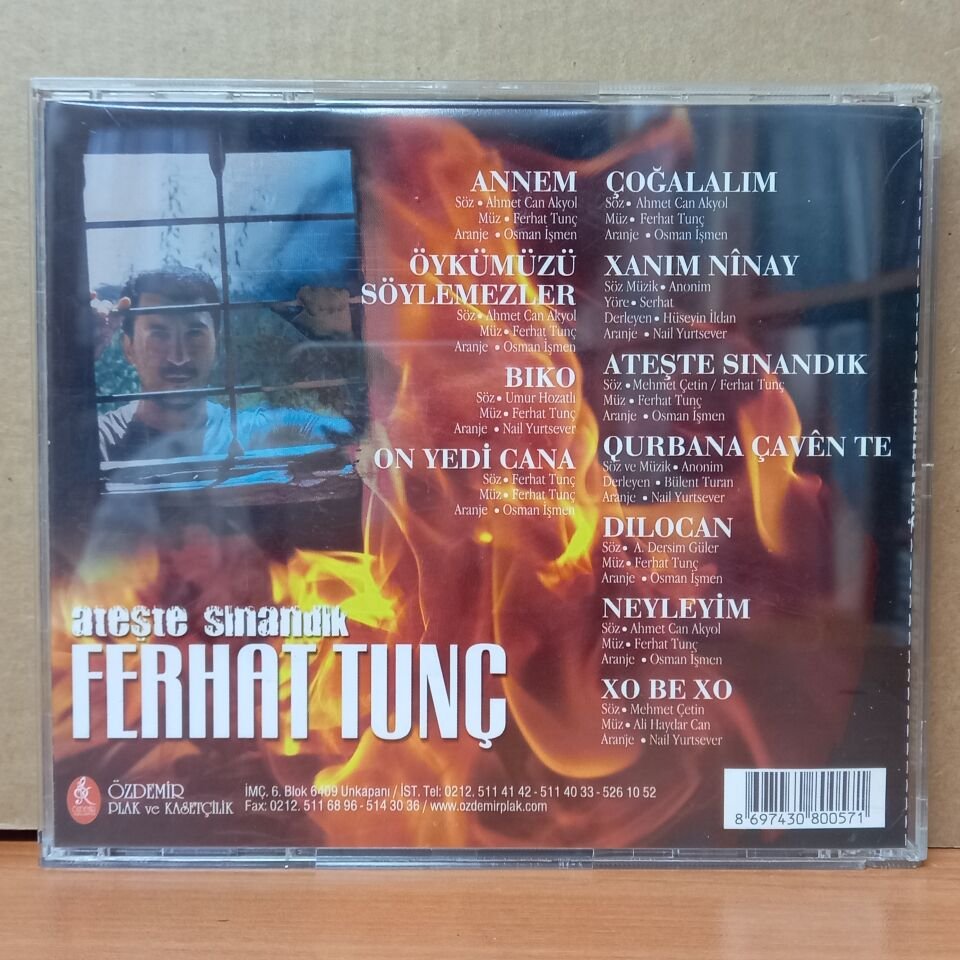 FERHAT TUNÇ - ATEŞTE SINANDIK - CD 2.EL