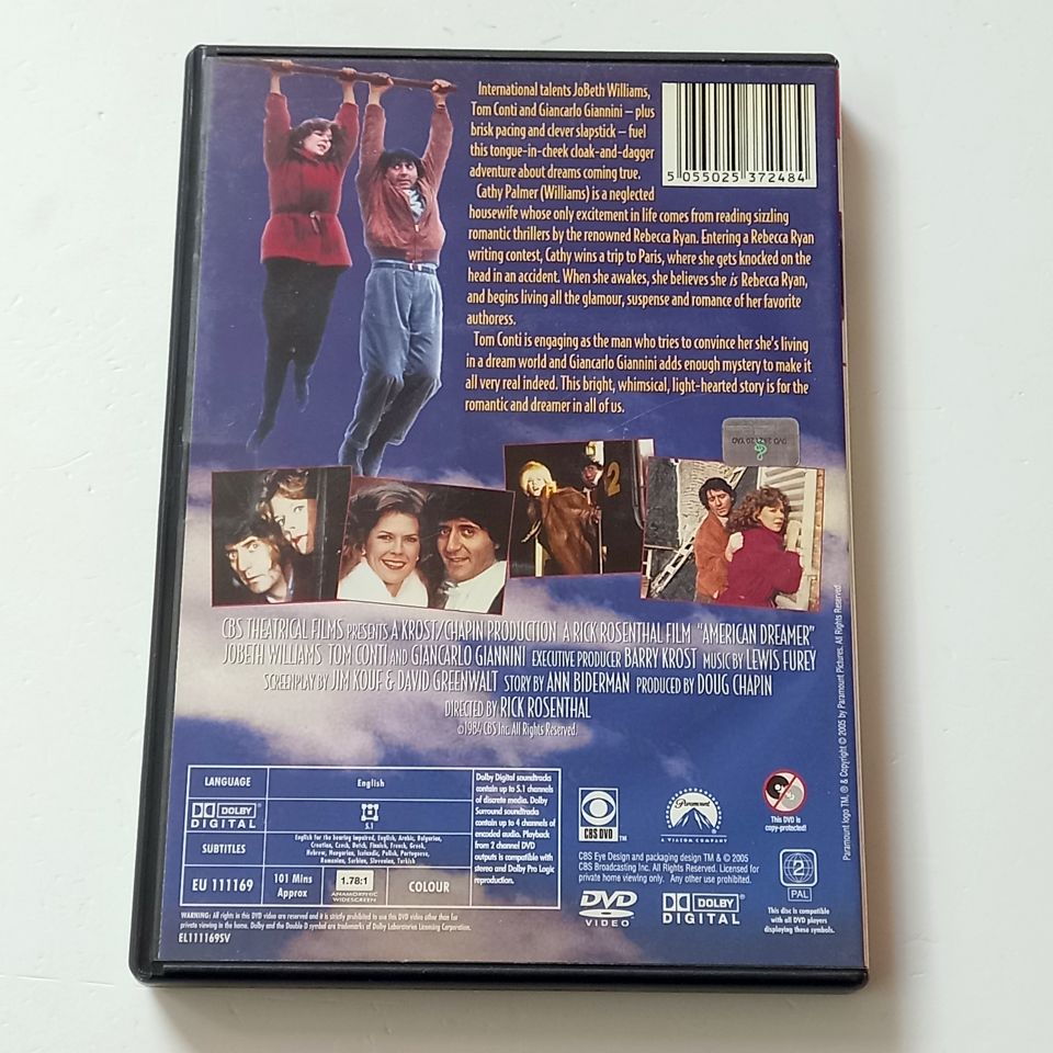 AMERICAN DREAMER - JOBETH WILLIAMS - TOM CONTI - DVD 2.EL
