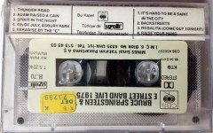 BRUCE SPRINGSTEEN & THE E STREET BAND - LIVE 1975 - '85 (1988) UZELLI CASSETTE MADE IN TURKEY ''NEW'' PAPER LABEL