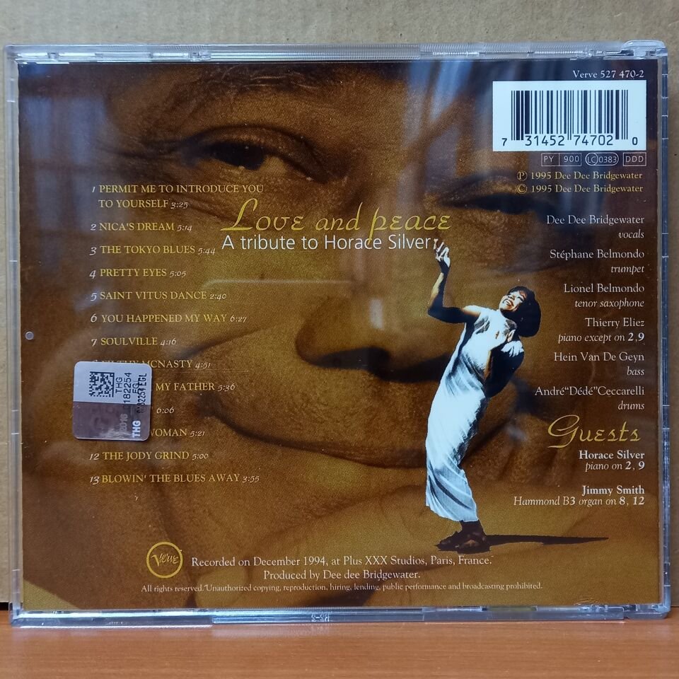 DEE DEE BRIDGEWATER – LOVE AND PEACE / A TRIBUTE TO HORACE SILVER (1995) - CD 2.EL
