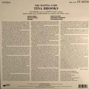 TINA BROOKS – THE WAITING GAME (1985) - LP 2021 REISSUE 180GR GATEFOLD TONE POET SERIES SIFIR PLAK