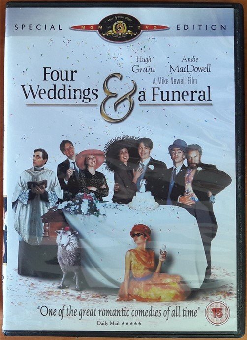 FOUR WEDDINGS & A FUNERAL - HUGH GRANT - DVD 2.EL TR ALTYAZI YOKTUR