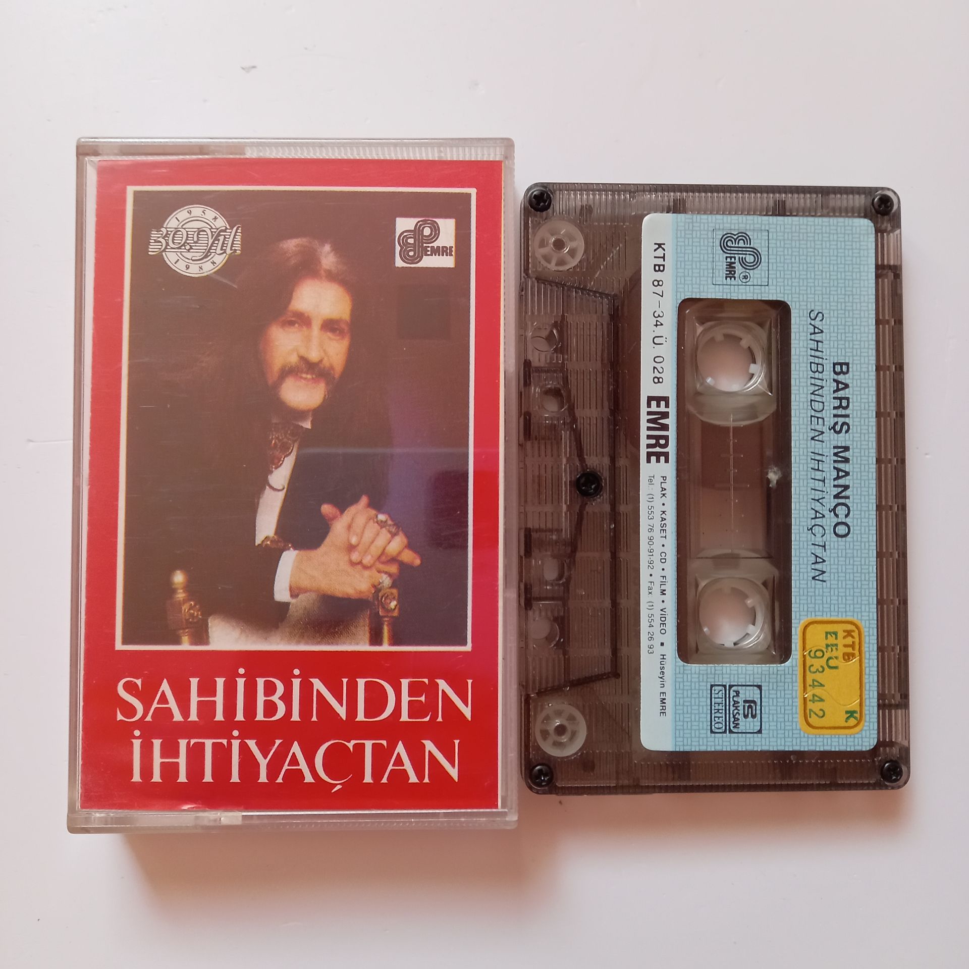 BARIŞ MANÇO - SAHİBİNDEN İHTİYAÇTAN (1987) - KASET 2.EL