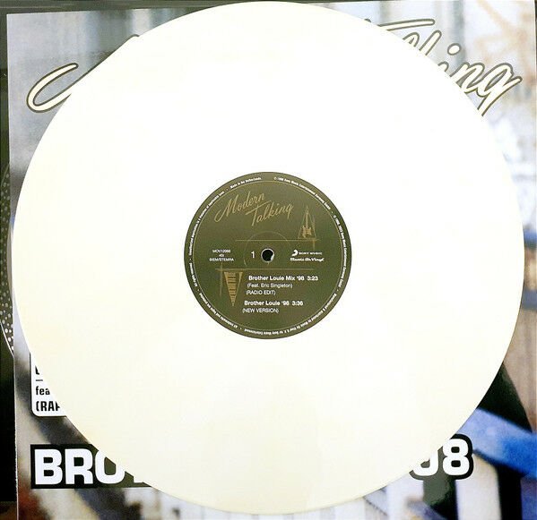 MODERN TALKING – BROTHER LOUIE '98 (1998) - 45RPM 12'' MAXI SINGLE 180GR 2023 LIMITED EDITION YELLOW & WHITE MARBLED COLOURED VINYL SIFIR PLAK