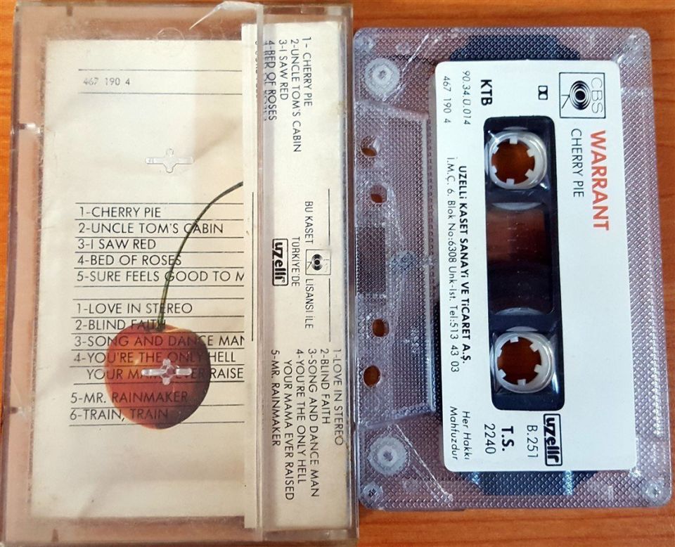 WARRANT - CHERRY PIE (1990) - KASET 2.EL