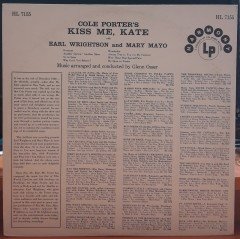 COLE PORTER'S KISS ME KATE - PLAK 2.EL