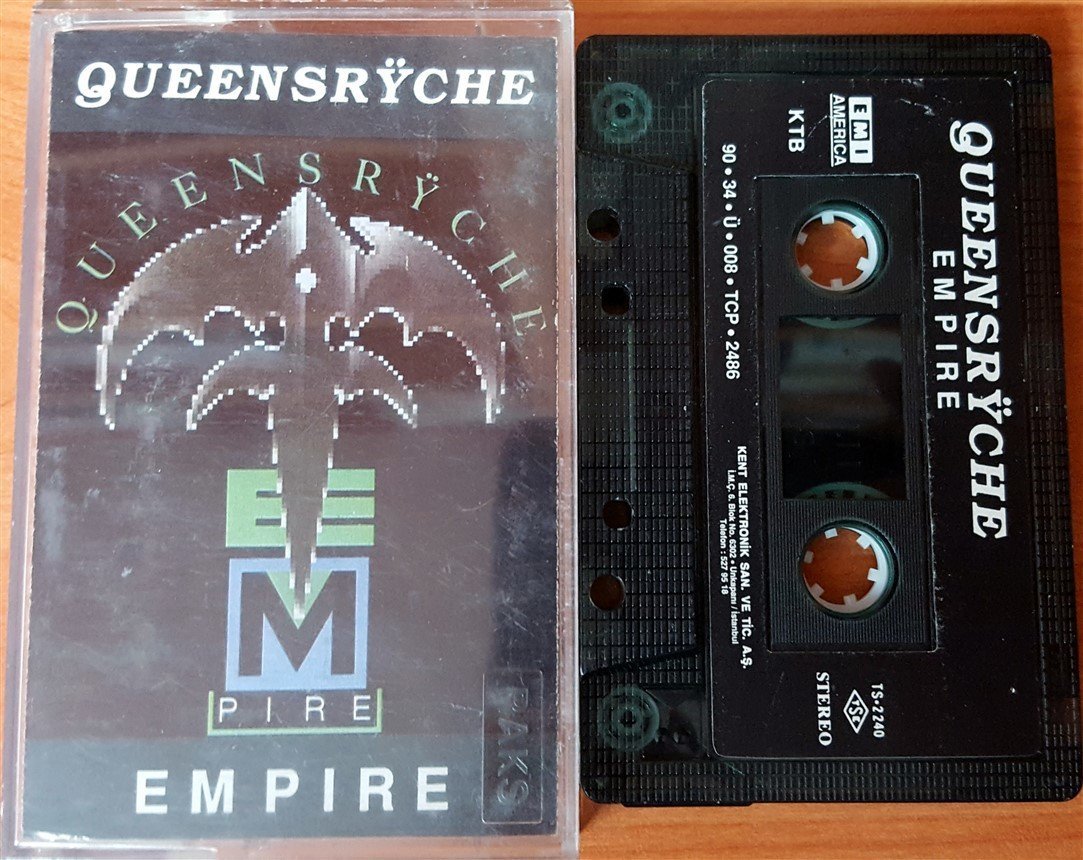QUEENSRYCHE - EMPIRE (1990) KENT CASSETTE MADE IN TURKEY ''USED'' PAPER LABEL