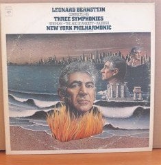 LEONARD BERNSTEIN CONDUCTS HIS THREE SYMPHONIES / NEW YORK PHILHARMONIC (1974) - 2LP 2.EL PLAK