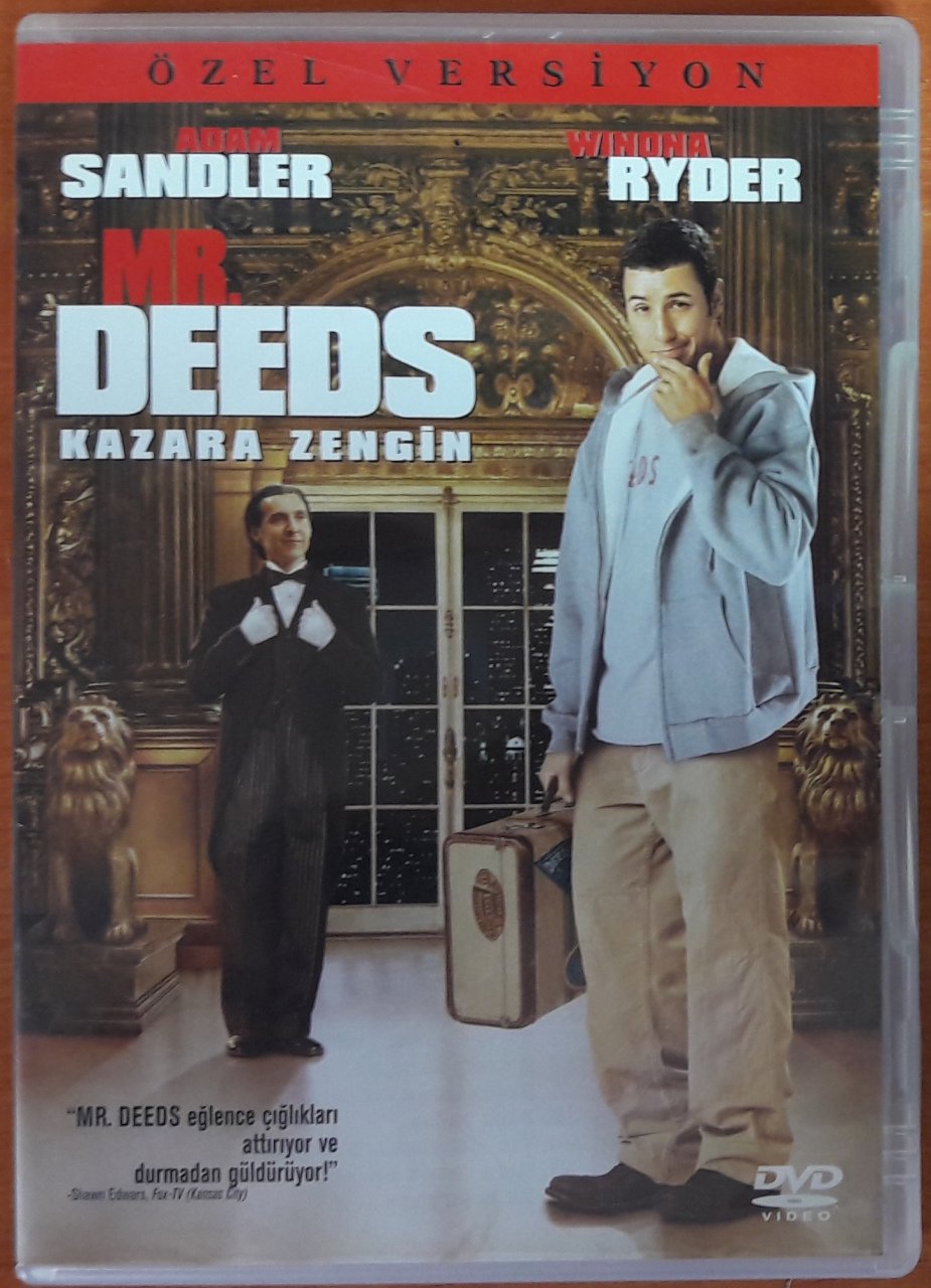 MR. DEEDS - KAZARA ZENGİN - ADAM SANDLER - WINONA RYDER - DVD 2.EL