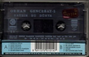 ORHAN GENCEBAY - 1 / BATSIN BU DÜNYA (1986) KERVAN PLAKÇILIK KASET 2.EL