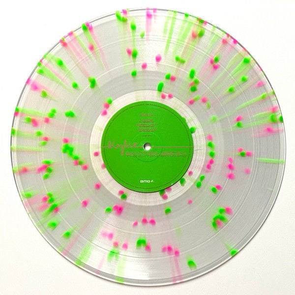 KYLIE MINOGUE - EXTENSION /THE EXTENDED MIXES (2023) - LP 45RPM CLEAR WITH NEON PINK AND GREEN SPLATTER COLOURED EDITION SIFIR PLAK