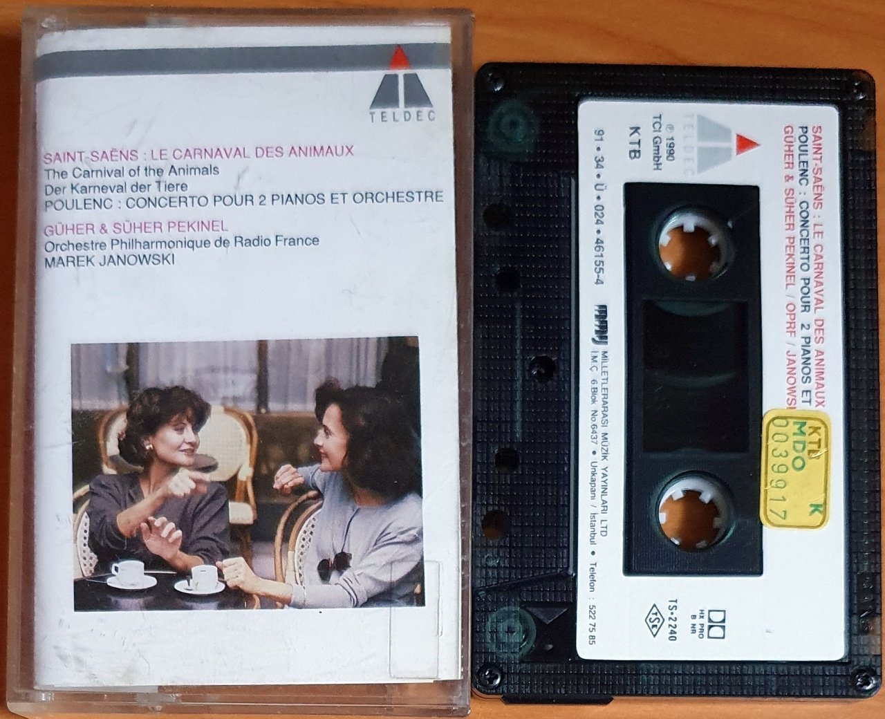 SAINT SEANS: LE CARNAVAL DES ANIMAUX / GÜHER & SÜHER PEKİNEL / ORF / JANOWSKI (1991) - KASET MMY 2.EL