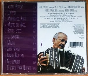 ASTOR PIAZZOLLA - THE CENTRAL PARK CONCERT (1994) - CD 2.EL
