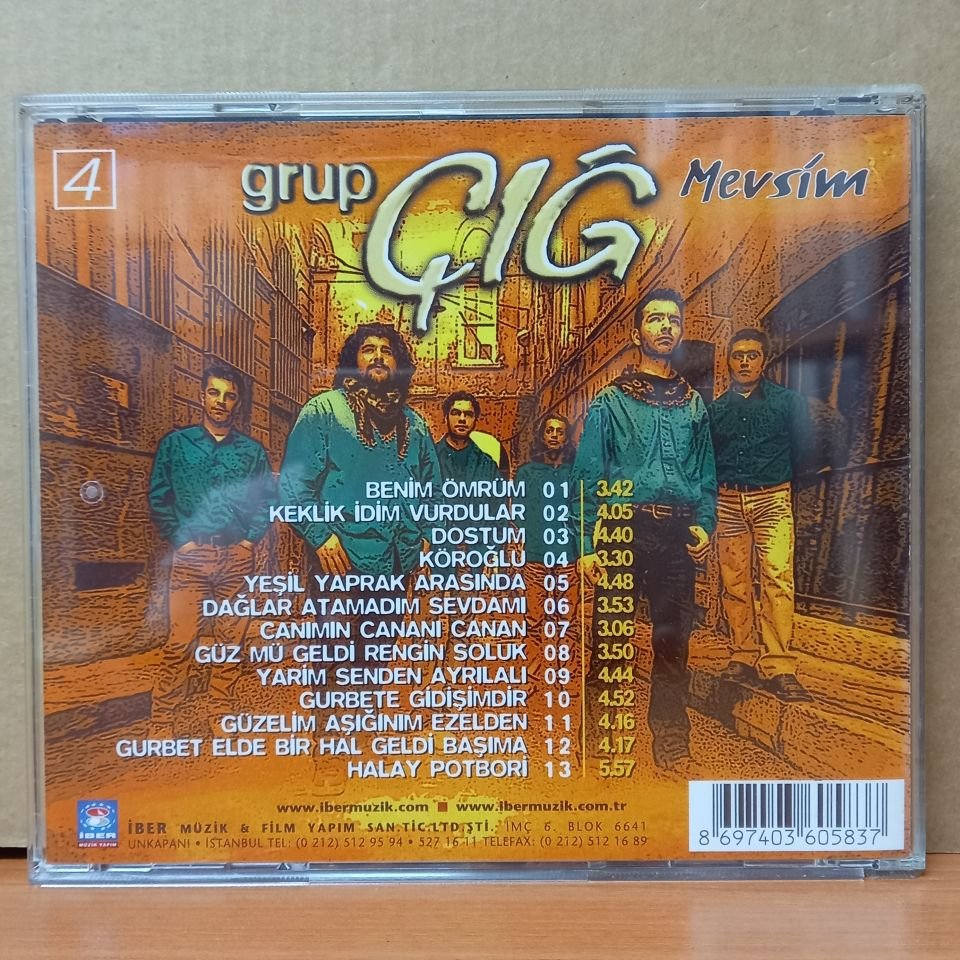 GRUP ÇIĞ - MEVSİM - CD 2.EL