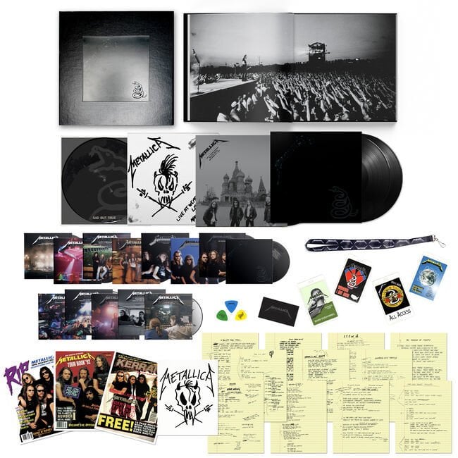 METALLICA - METALLICA / BLACK ALBUM (1991) - 14CD 6LP 6BLU-RAY 2021 EDITION DELUXE BOX SET SIFIR PLAK