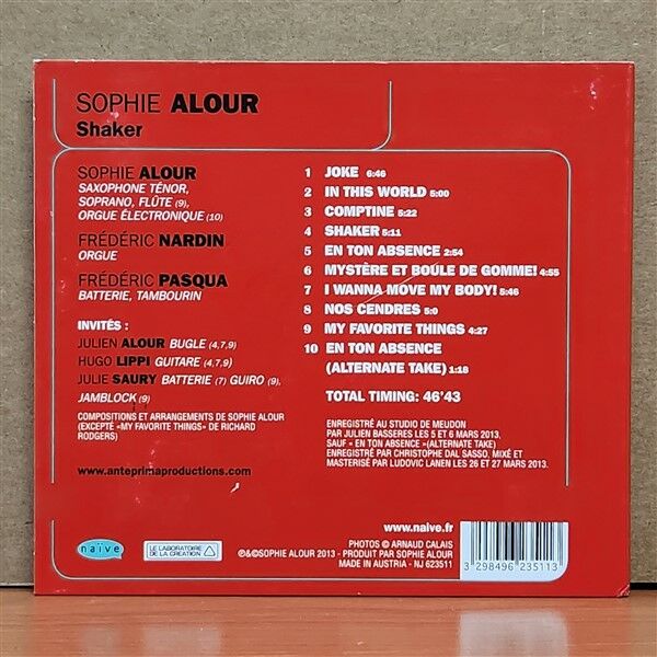 SOPHIE ALOUR – SHAKER (2013) - CD 2.EL