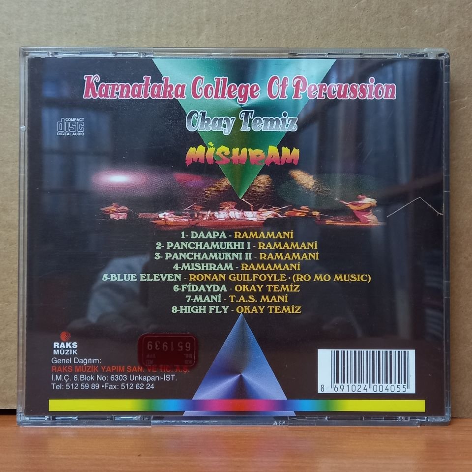 OKAY TEMİZ - KARNATAKA COLLEGE OF PERCUSSION / MISHRAM - CD 2.EL