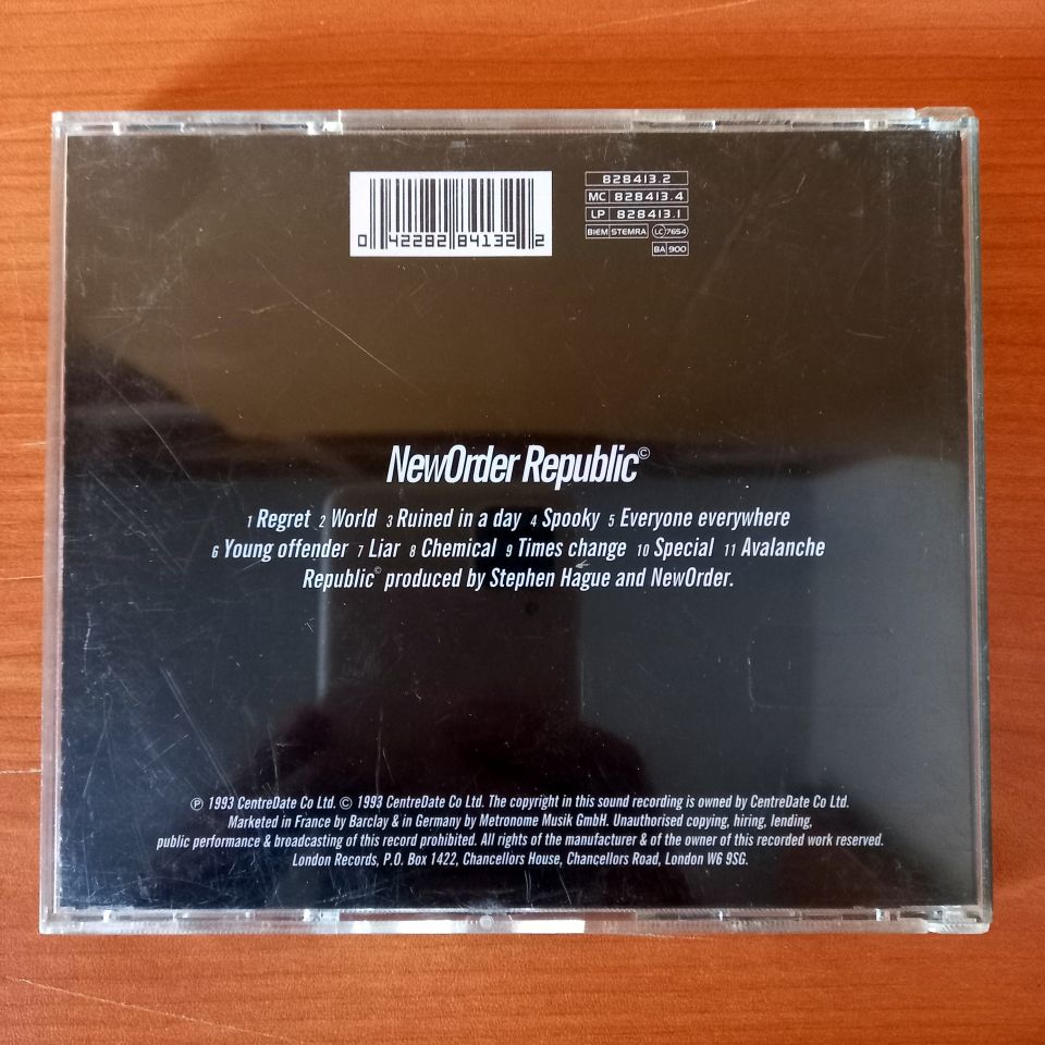 NEW ORDER – REPUBLIC (1993) - CD 2.EL