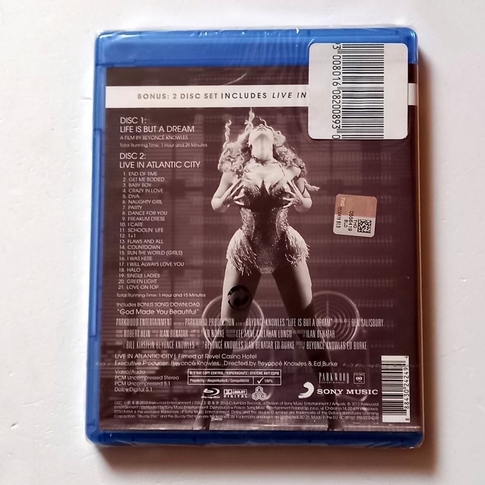 BEYONCE - LIFE IS BUT A DREAM - YÖN.: BEYONCE KNOWLES - 2 DİSK BLU-RAY SIFIR REGION FREE