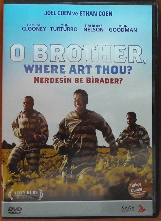 NERDESİN, BE BİRADER ? - O BROTHER, WHERE ART THOU? - GEORGE CLOONEY - JOHN TURTURRO - JOHN GOODMAN - HOLLY HUNTER - ETHAN COEN & JOEL COEN - DVD 2.EL