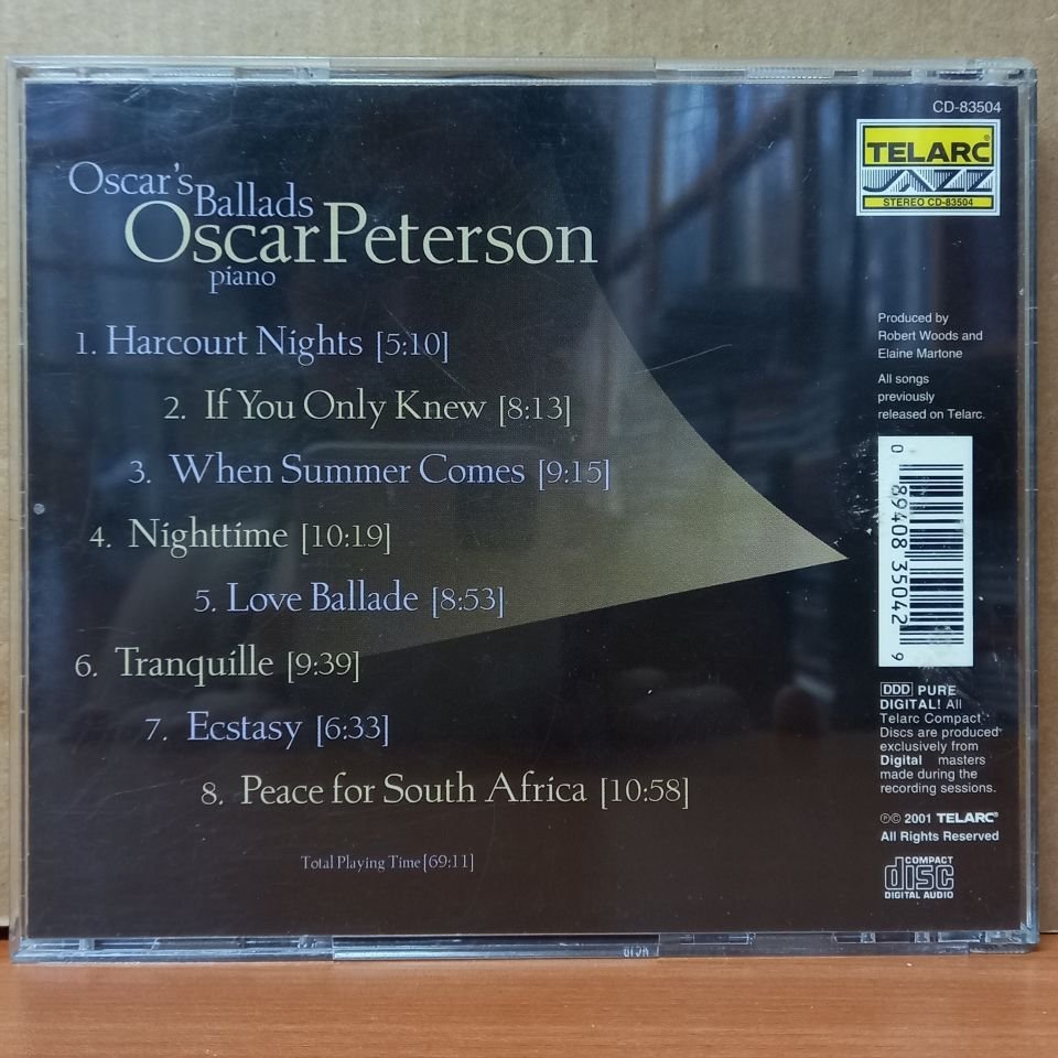 OSCAR PETERSON – OSCAR'S BALLADS (2001) - CD 2.EL
