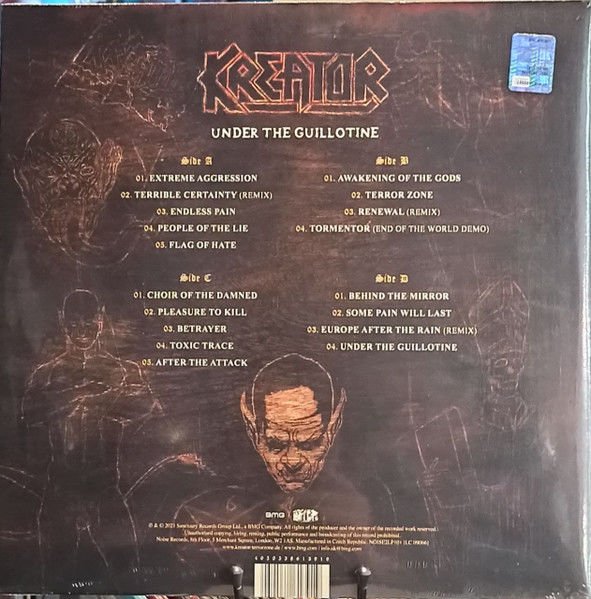 KREATOR - UNDER THE GUILLOTINE / THE NOISE ANTHOLOGY (2021) - 2LP COMPILATION GREY WITH RED SPLATTER EDITION SIFIR PLAK