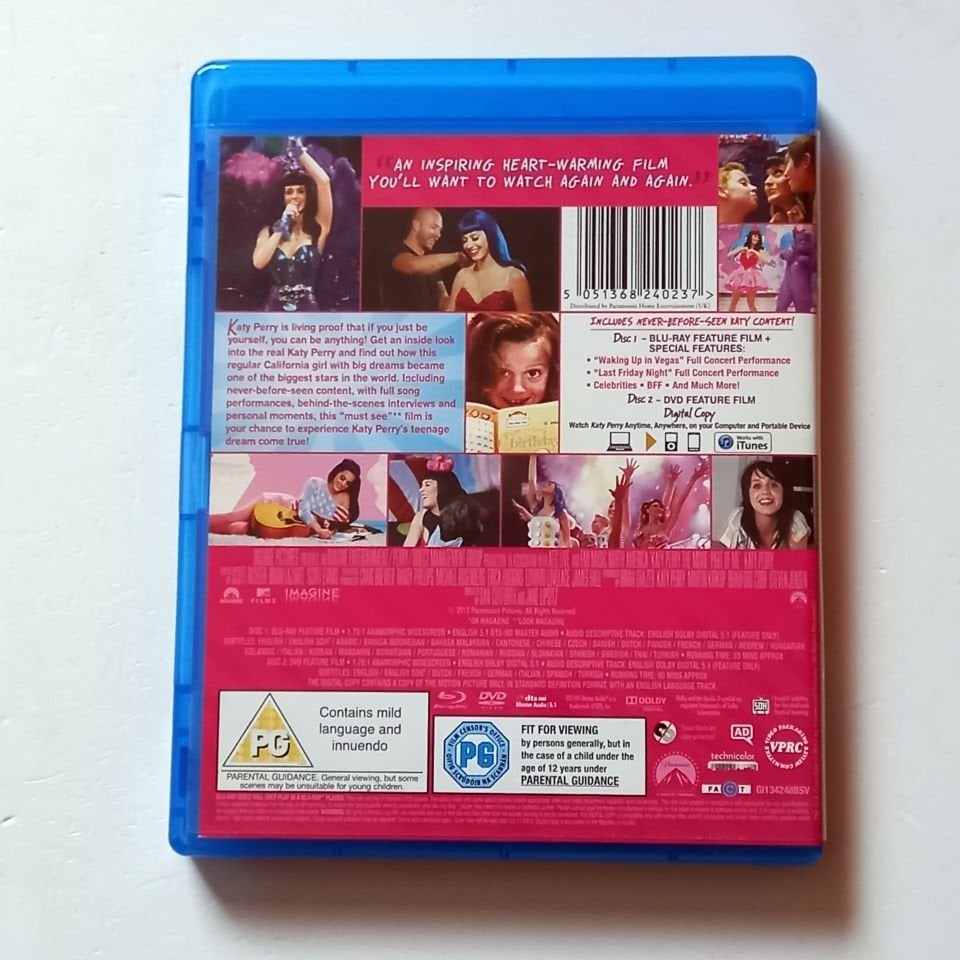 KATY PERRY - THE MOVIE: PART OF ME - BLU-RAY + DVD 2.EL BÖLGE A-B-C
