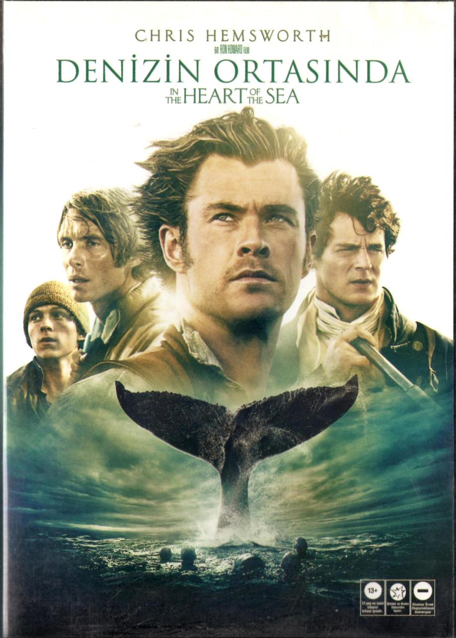 DENİZİN ORTASINDA - IN THE HEART OF THE SEA - CHRIS HEMSWORTH - RON HOWARD - DVD 2.EL