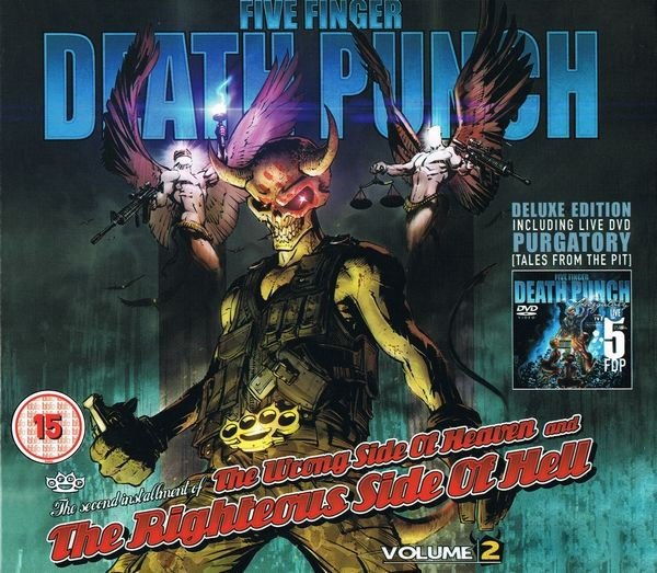 FIVE FINGER DEATH PUNCH – THE WRONG SIDE OF HEAVEN AND THE RIGHTEOUS SIDE OF HELL VOLUME 2 (2013) - CD+DVD DELUXE EDITION SIFIR