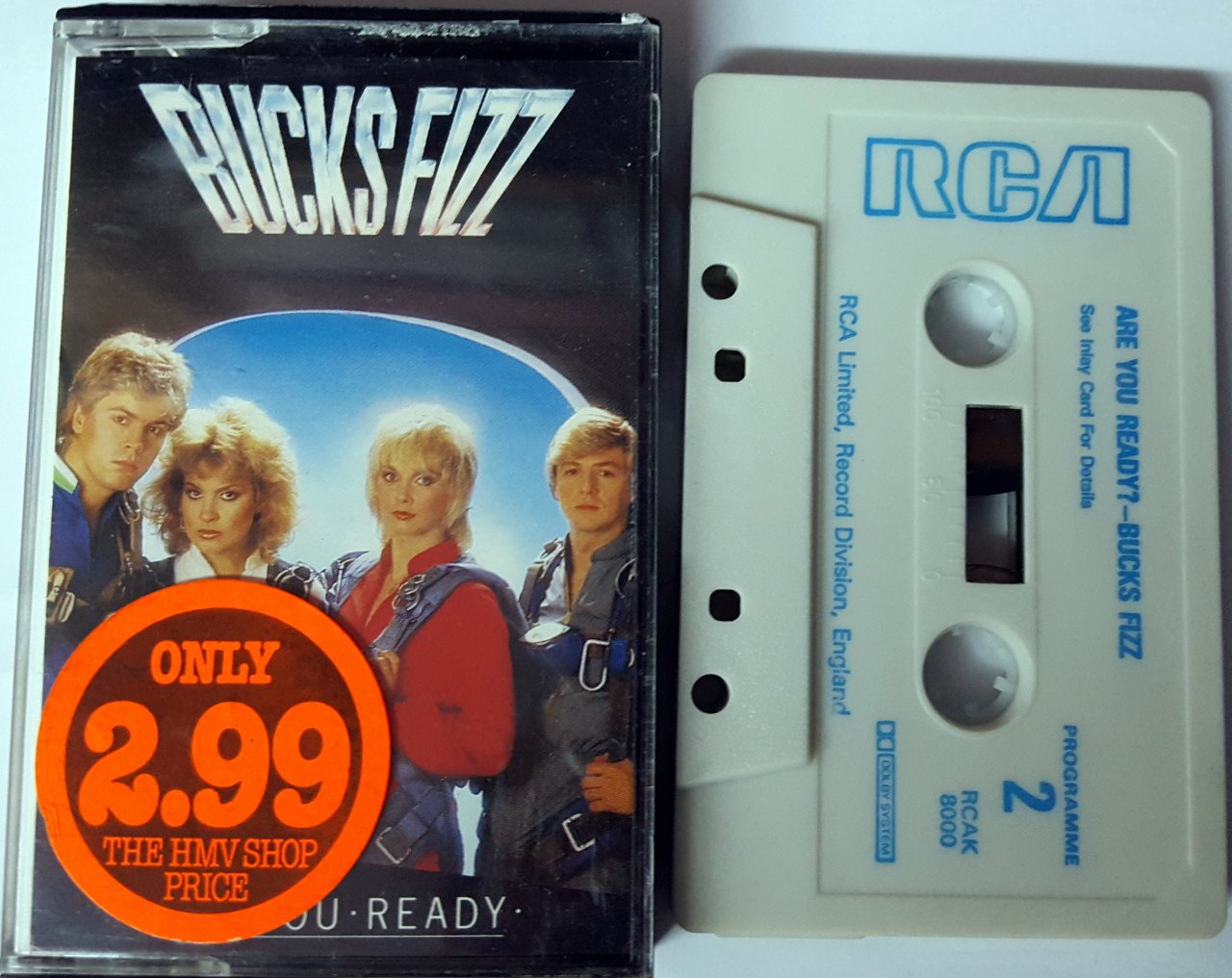 BUCKS FIZZ - ARE YOU READY? CASSETTE MADE IN ENGLAND ''USED''