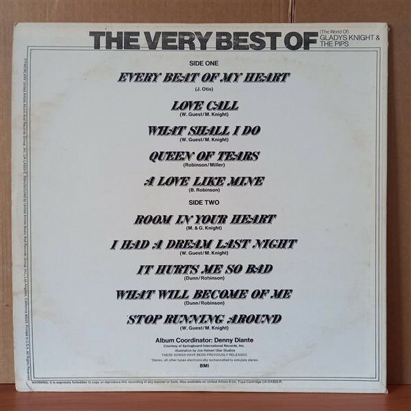 GLADYS KNIGHT & THE PIPS – THE VERY BEST OF [THE WORLD OF] GLADYS KNIGHT & THE PIPS (1975) - LP 2.EL PLAK