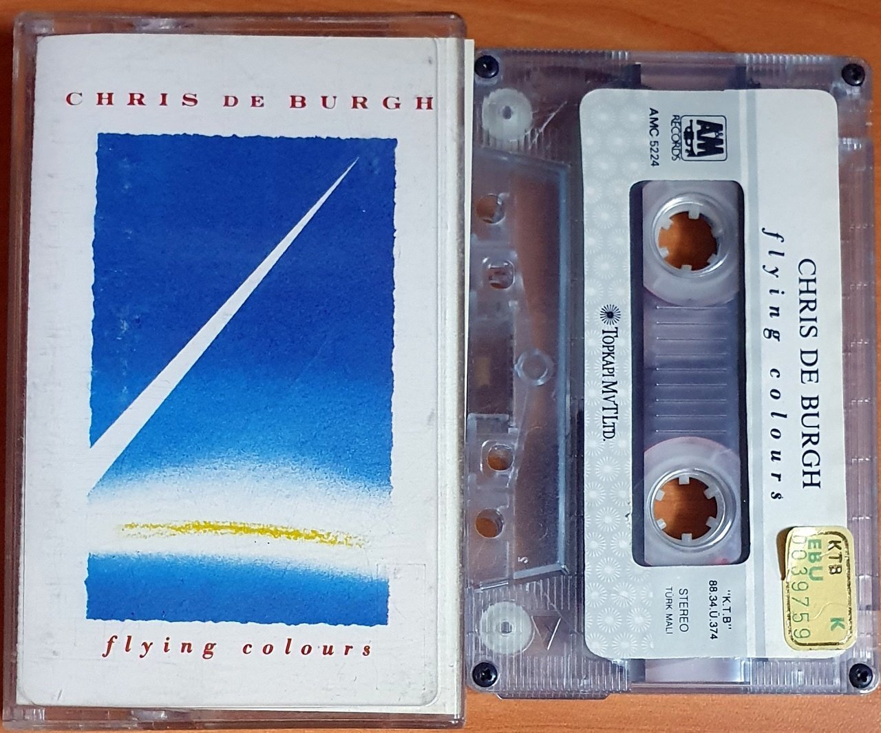 CHRIS DE BURGH - FLYING COLOURS (1988) - KASET TOPKAPI 2.EL