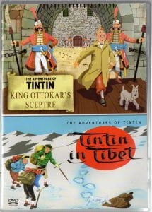 THE ADVENTURES OF TINTIN - KING OTTOKAR'S SCEPTRE, IN TIBET - 2 DVD 2.EL TÜRKÇE YOKTUR