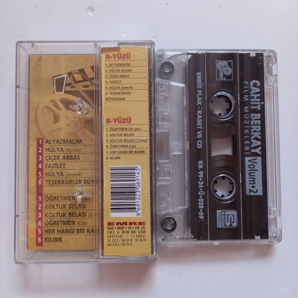 CAHİT BERKAY - FİLM MÜZİKLERİ VOLÜM 2 (1999) - KASET 2.EL