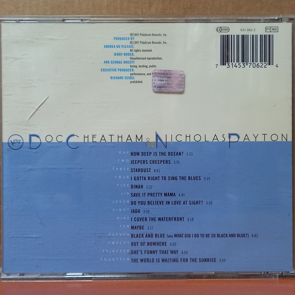 DOC CHEATHAM & NICHOLAS PAYTON – DOC CHEATHAM & NICHOLAS PAYTON (1997) - CD 2.EL