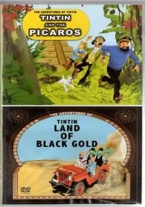 THE ADVENTURES OF TINTIN - THE PICAROS, LAND OF BLACK GOLD - 2 DVD 2.EL TÜRKÇE YOKTUR
