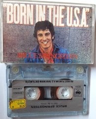 BRUCE SPRINGSTEEN - BORN IN THE USA (1985) PLAKSAN CASSETTE MADE IN TURKEY ''USED''