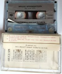 BRUCE SPRINGSTEEN - BORN IN THE USA (1985) PLAKSAN CASSETTE MADE IN TURKEY ''USED''