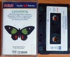 GERSHWIN: RHAPSODY IN BLUE, AN AMERICAN IN PARIS, CONCERTO IN F, VARIATIONS ON ''I GOT RHYTHM'' / ARTHUR FIEDLER (1988) - KASET MMY 2.EL