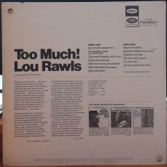 LOU RAWLS - TOO MUCH! - PLAK 2.EL
