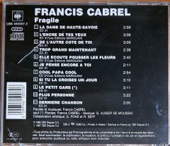 FRANCIS CABREL - FRAGILE (1980) CBS CD 2.EL