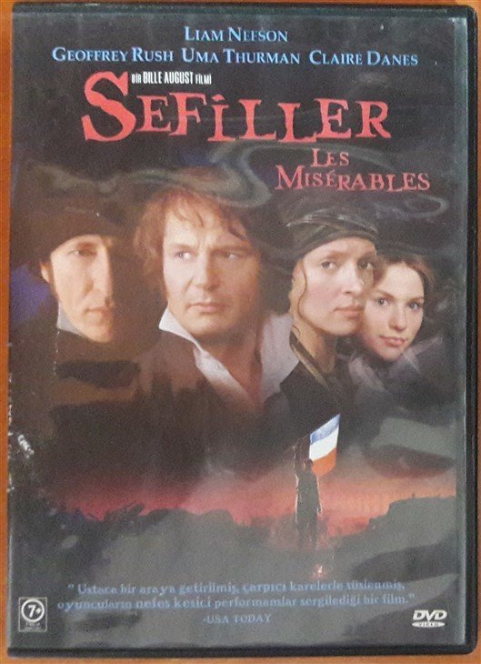 SEFİLLER - LES MISÉRABLES (1998) - LIAM NEESON - GEOFFREY RUSH - UMA THURMAN - CLAIRE DANES - BILLIE AUGUST - DVD 2.EL (VICTOR HUGO)