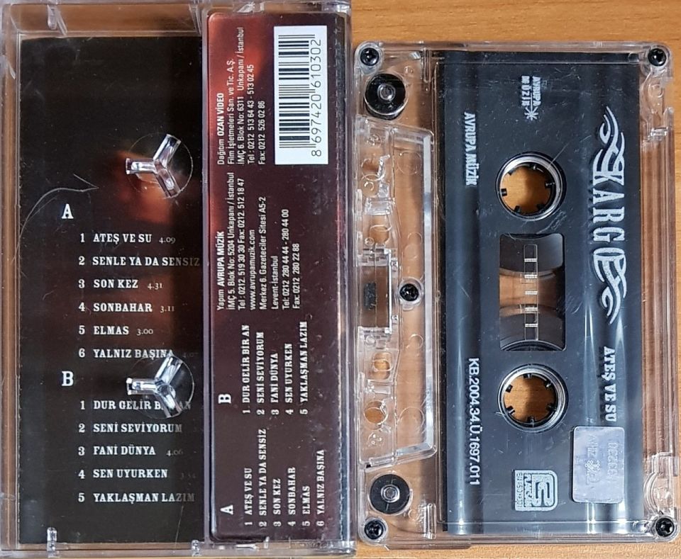 KARGO - ATEŞ VE SU (2004) - KASET 2.EL
