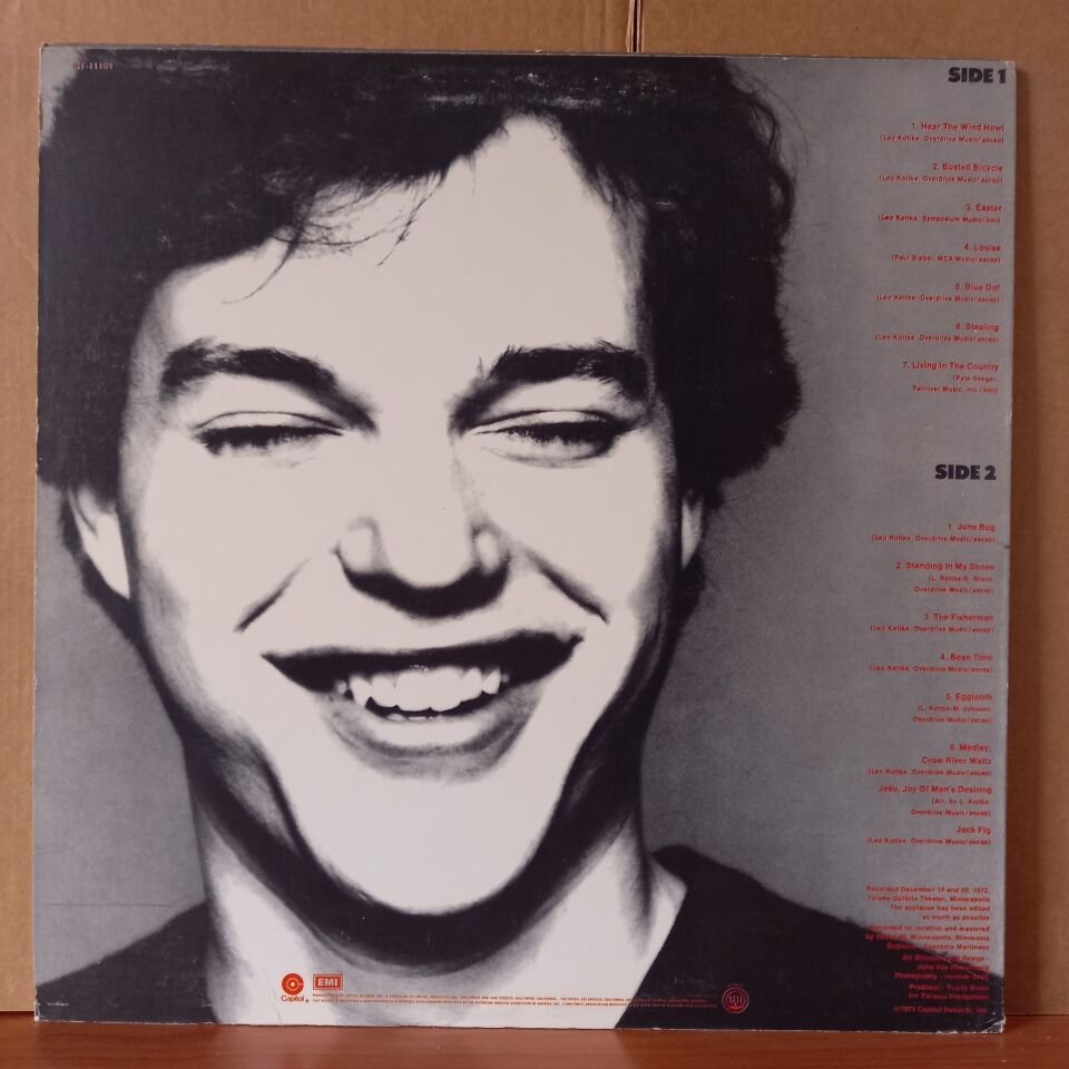 LEO KOTTKE – MY FEET ARE SMILING (1973) - LP 2.EL PLAK