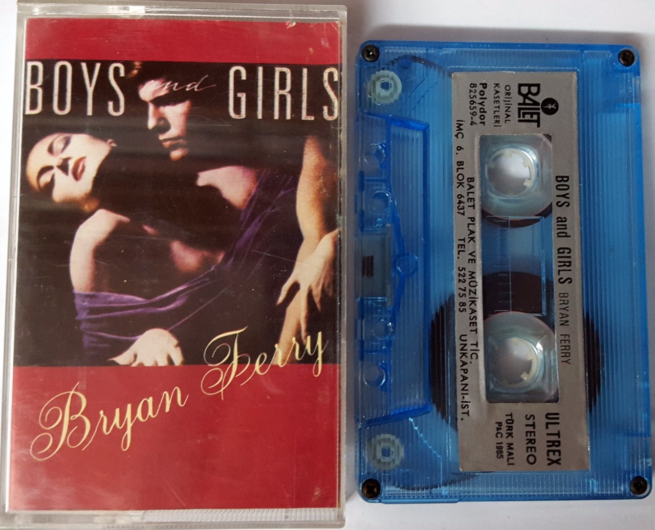 BRYAN FERRY - BOYS AND GIRLS (1985) BALET CASSETTE MADE IN TURKEY ''USED''