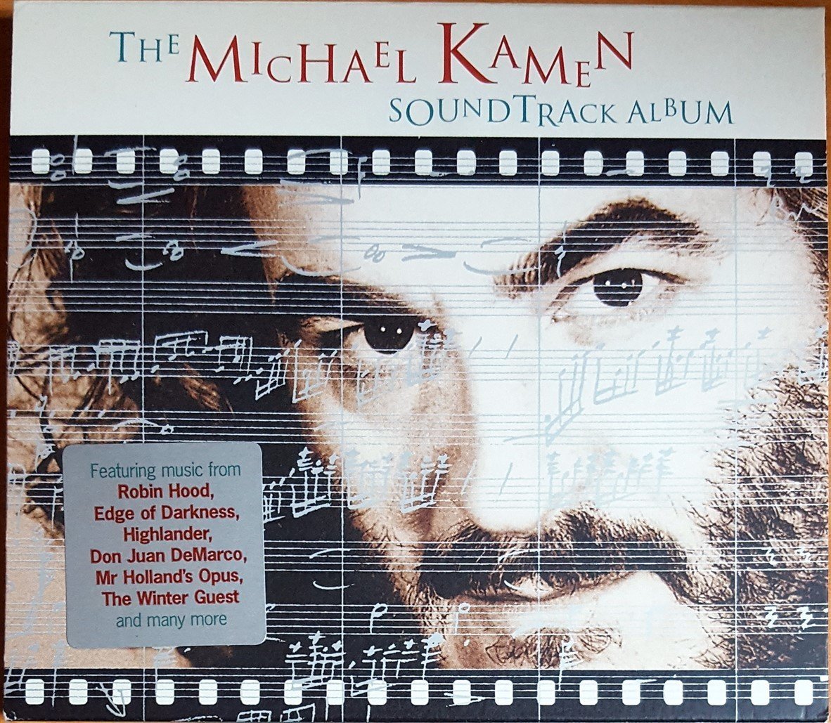 THE MICHAEL KAMEN SOUNDTRACK ALBUM / FEAT. MUSIC FROM ROBIN HOOD, EDGE OF DARKNESS, HIGHLANDER, DON JUAN DE MARCO (1998) LONDON CD 2.EL