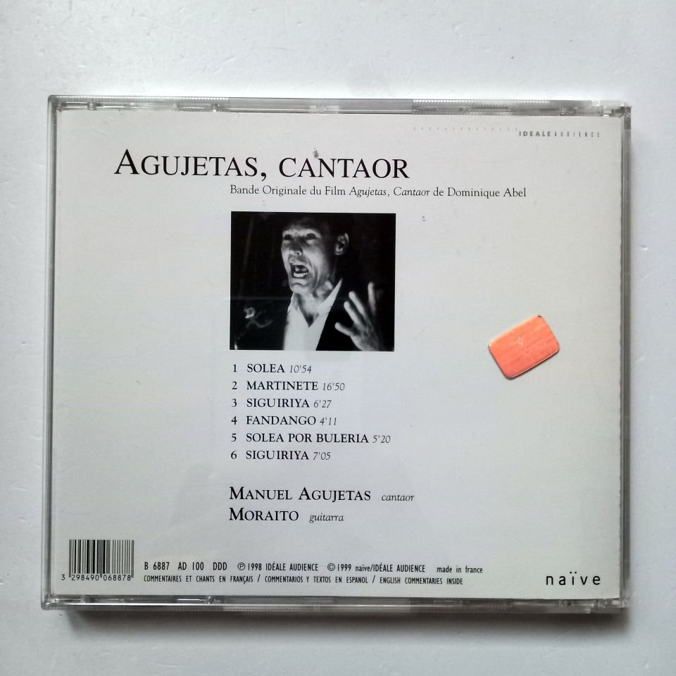 AGUJETAS – AGUJETAS, CANTAOR (1999) - CD 2.EL